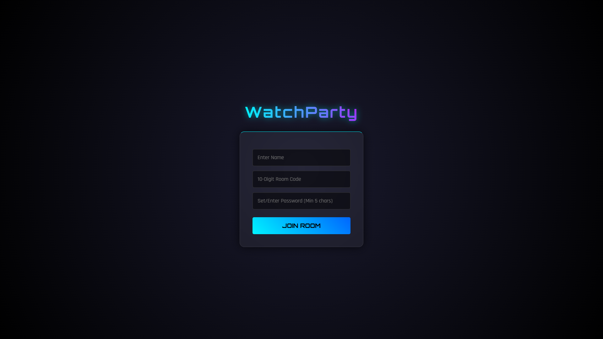 Watch Party Room Preview