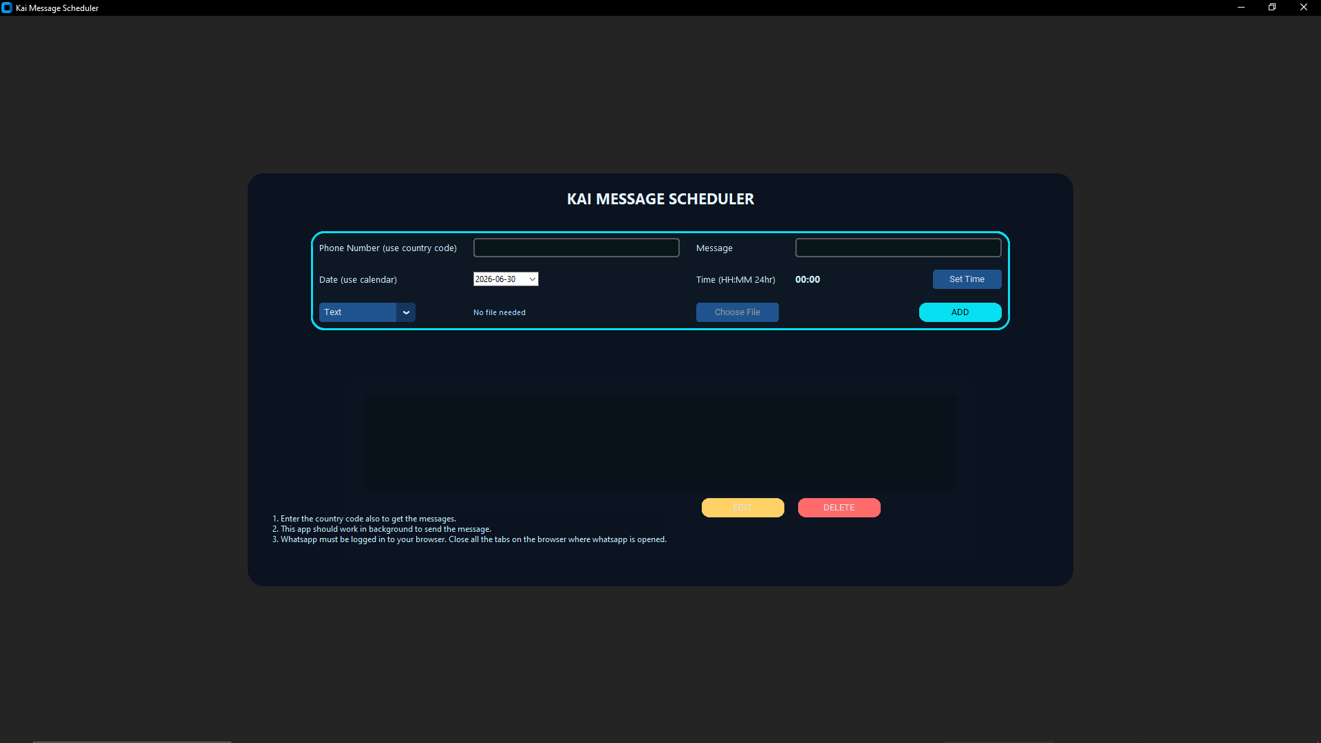 WhatScheduler Preview